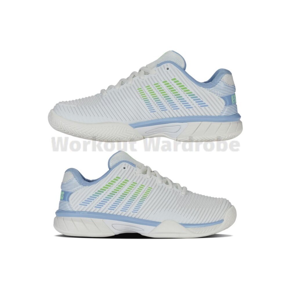 K-Swiss Hypercourt Express 2 Men’s Tennis Shoes Lucent White/Green - Picture 1 of 2